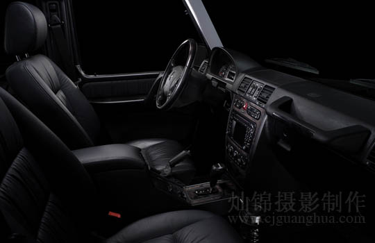 上海汽车广告摄影 上海汽车平面摄影 上海汽车360摄影 奔驰Benz G55 驾驶室空间