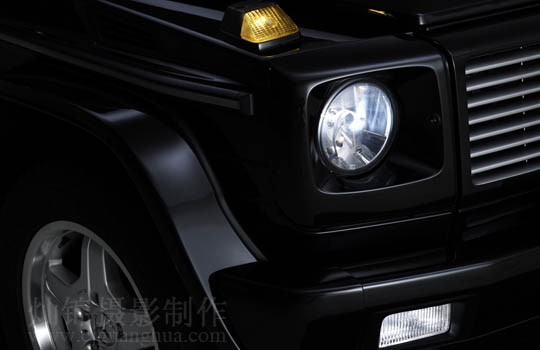 上海汽车摄影 汽车广告摄影 汽车图片摄影 奔驰benz G55 汽车雾灯摄影