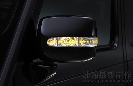 上海专业汽车图片摄影 上海汽车广告摄影奔驰benz G55 转向灯