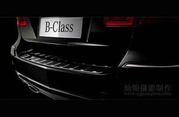奔驰B200 汽车尾部拍摄,汽车平面摄影上海汽车平面摄影奔驰B200平面摄影车标 LOGO