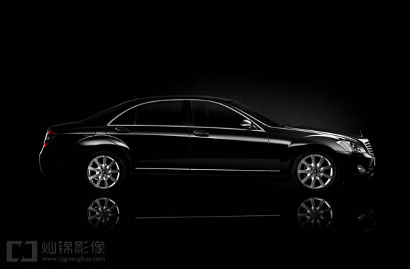 汽车官方摄影上海汽车官方摄影奔驰S600汽车官方摄影汽车正侧摄影