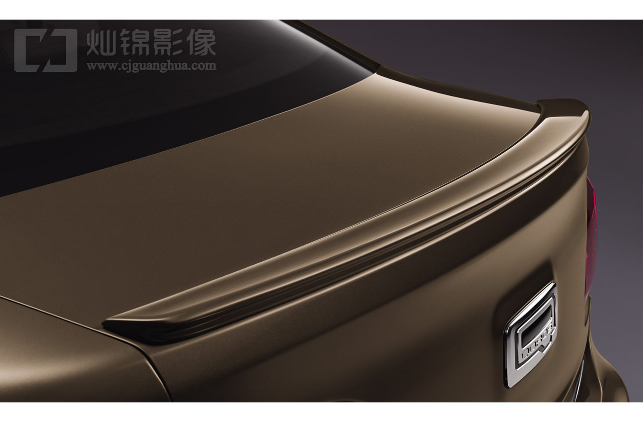 上海汽车产品摄影 观致3尾翼汽车官图摄影